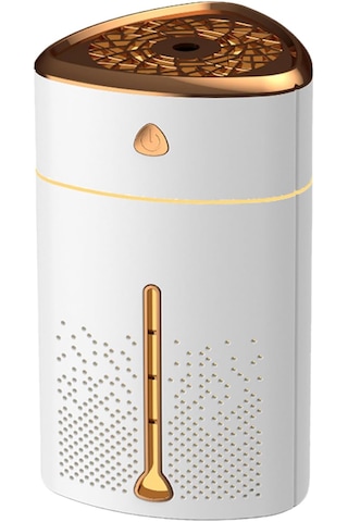 Alpera Home - Hava Nemlendirici 1000ml Su Haznesi - 6 Farklı Işık - Beyaz Renk - Aroma li
