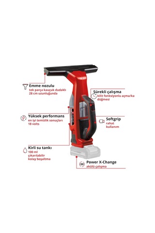 Akülü Teleskopik Cam Temizleyici Brıllıanto 3437100 Diğer