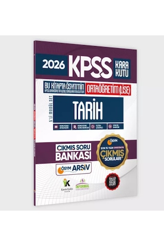 2026 Fullortaöğretim Kpss Kara Kutu ÖSYM Çıkmış Soru Bankası 5li Modül Set Son 15 Yıl(sadece Lise)
