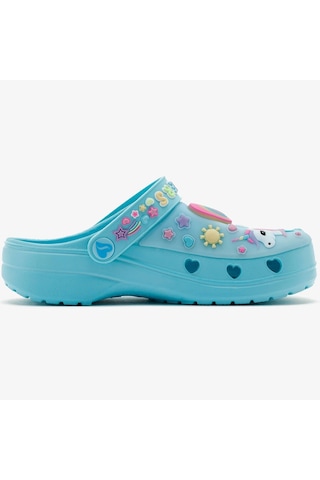 Skechers Heart Charmer - Girly Land Kids Lights Slipper Bantlı Işıklı Çocuk Terlik Mavi