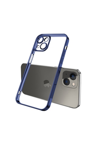 Ally Apple Uyumlu iPhone 13 6.1Inç Renkli Kenar Lazer Çerçeveli Silikon Kilif 555331643