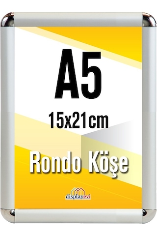 Alüminyum Çerçeve Rondo Köşe 15X21Cm A5