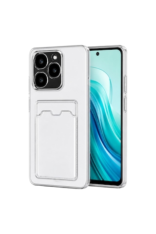 Uryport Realme C61 Kılıf Kart Şeffaf Silikon - Şeffaf