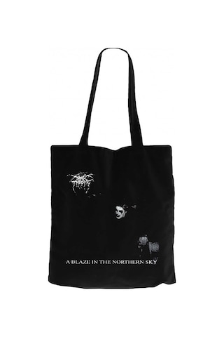Darkthrone A Blaze in the Northern Sky Siyah Kanvas Bez Çanta Siyah