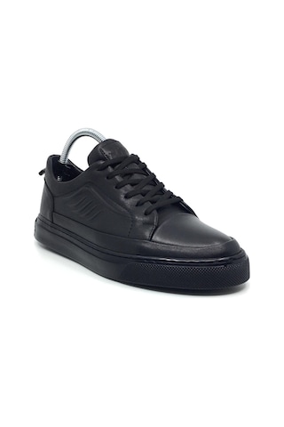 Taşpınar %100 Hakiki Deri Erkek Yazlık Rahat Günlük Sneaker Ayakkabı 40-44 Siyah