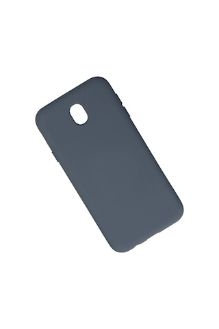 Newface Samsung Galaxy Uyumlu J7 Pro / J730 Kılıf Nano İçi Kadife Silikon Semeglbl - 64 - Gri
