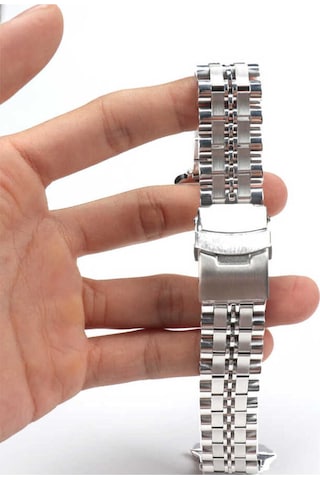 Watch Ultra 49mm Kordon Uyumlu Krd-54 Metal Strap Kayış Stsr- Lacivert