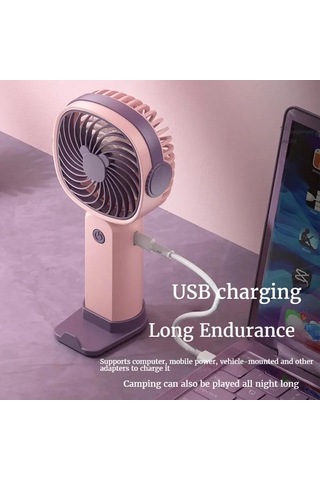 Ambition Mini Usb El Fanı Çok Fonksiyonlu Masaüstü Standı