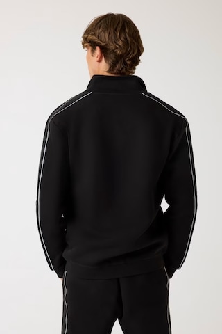 Guess Yan Logo Erkek Fermuarlı Sweatshirt Z2yq10kb3p2 Siyah
