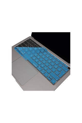 Apple Uyumlu MacBook Air 13 Klavye Koruyucu Türkçe Q Silikon İnce Yıkanabilir A1932 2018 2019 Siyah