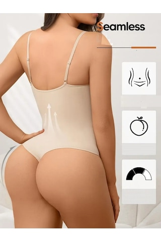 Mistirik Mimola Model 3 Bölge Etkili Örmekumaş Yapılı String Body Ten Renk042 Ten