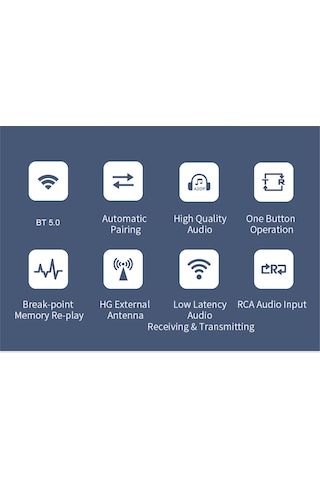 Yunboo "t-r22 Kablosuz Bluetooth 5.0 Alıcı Verici - Tv, Araç Ve Hoparlörler İçin Çift Modlu Ses Adaptörü"