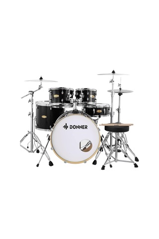 Donner Dds-520 5-parça 22" Akustik Davul Siyah