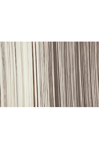 İp Perde İnce Zincir Krem Renk 300 X 280 Cm Krem