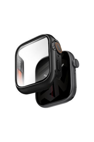 Watch 10 46mm Uyumlu Skinarma Gado Pro Dijital Taç Korumalı Kasa Ve Ekran Koruyucu Siyah Siyah