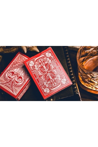 King Star Sanctuary Red Premium Oyun Kağıdı Limited Edition Koleksiyonluk İskambil Kartları