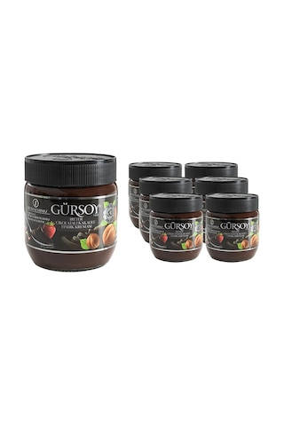 Gürsoy Bitter Çikolatalı Kakaolu Fındık Kreması 400g X 6 Adet