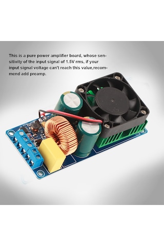 Moveevo Irs2092s Tek Kanal 500w D Sınıf Hıfı Güç Amfi Kartı, 4-8ω Hoparlör Desteği, Kısa Devre Ve Aşırı Sıcaklık Korumalı