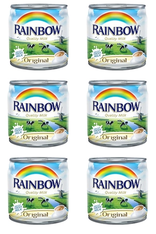 Rainbow Evaporated Milk Quality Milk 6 x 170 G
