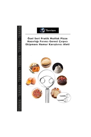 Özel Seri Pratik Mutfak Pizza Hazırlığı Fırıncı Gereci Çırpıcı Ekipmanı Hamur Karıştırıcı Aleti Çelik