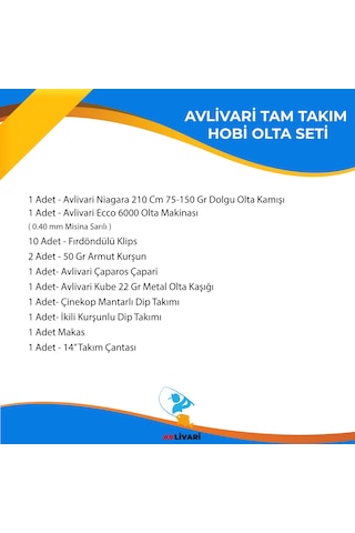 Avlivari Alesta Niagara 210 Cm 75-150 Gr - Ecco 6000 Tam Takımı Kıyı Hobi Tekne Olta Seti-9925