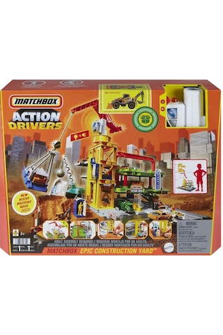 Matchbox Aksiyon Sürücüleri Muhteşem İnşaat Alanı Oyun Seti Hpd63