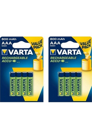 Varta 800 Mah Aaa Şarjlı Kalem Pil 16 Adet