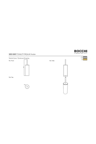 Bocchi Tuvalet Fırçalık Yerden Altın 3053-0001-eg Krom