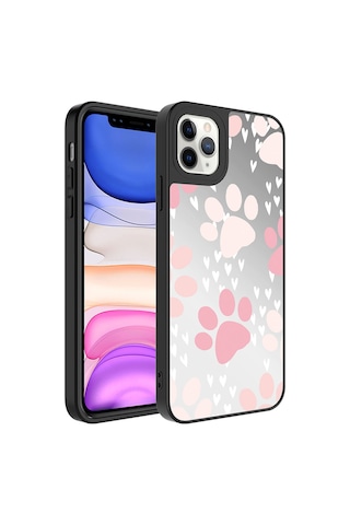 Apple Uyumlu iPhone 11 Pro Uyumlu Aynalı Desenli Kamera Korumalı Parlak Zore Mirror Kılıf-nsmi Nsm-i -