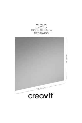 Creavit D20 100 Cm Düz Ayna Cam