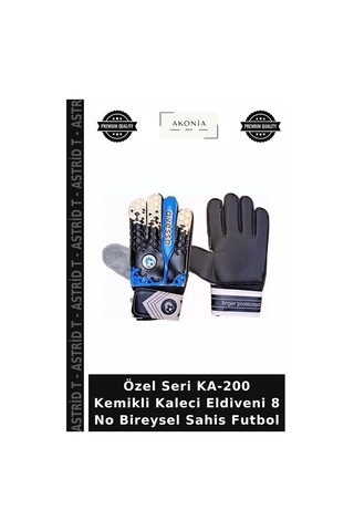 Özel Seri Ka-200 Kemikli Kaleci Eldiveni 8 No Bireysel Sahis Futbol Çok Renkli