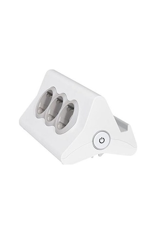 Legrand 694810 3'lü Anahtarlı USB Telefon Tablet Standlı Priz 1.5 Metre Beyaz
