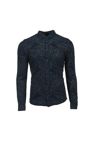 Arma Erkek Şal Desenli Gömlek K8gko1051 Turkuaz