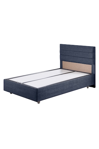 Sofia Tek Kişilik Baza Başlık Comfort Yatak Seti Lacivert 90 x 190