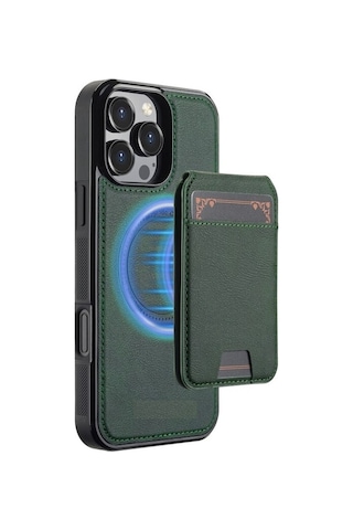 Teleplus Apple Uyumlu iPhone 12 Pro Kılıf Capella L3 Serisi Mıknatıslı Kartlıklı 2-1 Kapak