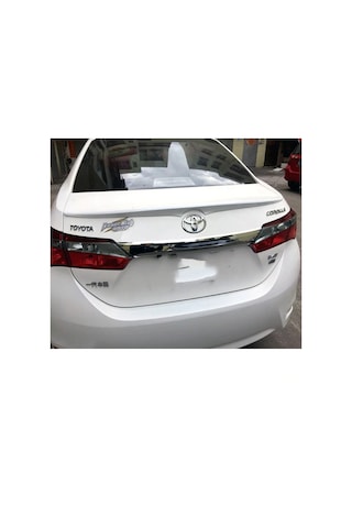 Toyota Corolla Uyumlu Bagaj Üstü Spoiler Boyalı Boyasız 2013 - 2018 Boyalı 040 Kar Beyazi