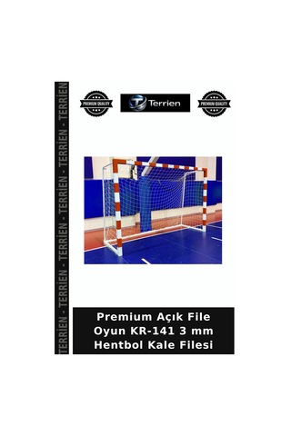 Premium Açık File Oyun Kr-141 3 Mm Hentbol Kale Filesi Çok Renkli