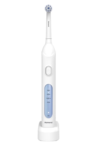 Homend Brushboss 4701h 4 Modlu 21 Gün Kullanım Süreli Akıllı Zamanlayıcılı Şarjlı Diş Fırçası Beyaz Şarjlı
