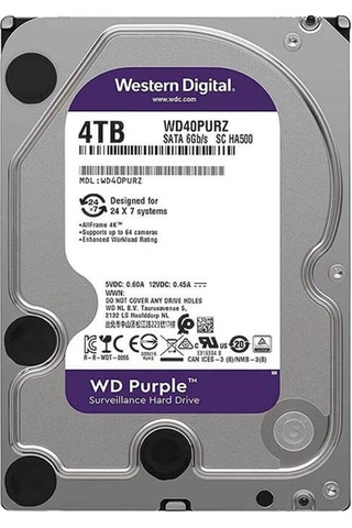 Ucz Western Digital Purple Wd40purz/wd42purz/wd43purz 4 Tb Sata 6gb/s 7/24 Güvenlik Harddisk-136886