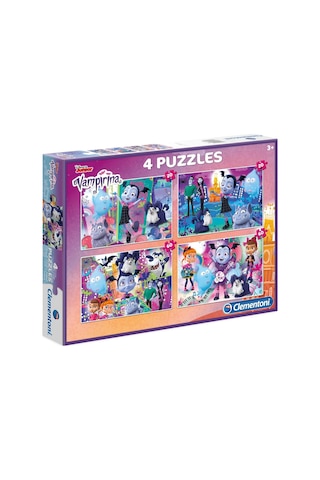 Clementoni 4 İn 1 Puzzle Disney Junior Vampirina 4 Ü 1 Arada Yapboz 2 Adet 20 Parçalı 2 Adet 40 Parçalı Yapboz Seti