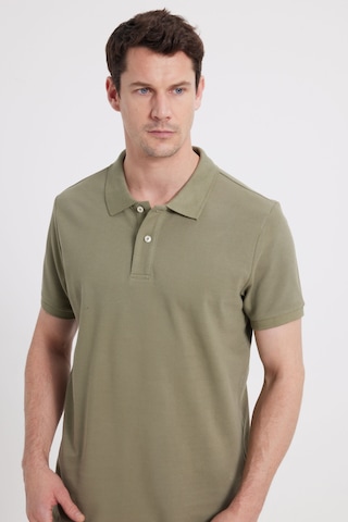 Tudors Erkek Slim Fit Dar Kesim %100 Pamuk Haki Polo Yaka Tişört-46188 Haki
