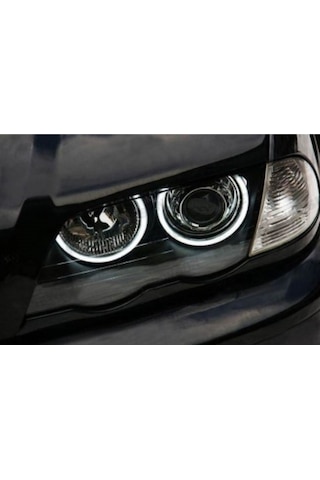 BMW E46 318 320 325 330 CCFL Angel Eyes Beyaz Encıl Seti Far Halkası (00) (ŞüsCarOto Aksesuar)