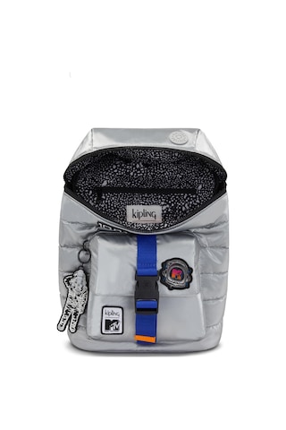 Kipling Bosko Sırt Çantası Orta Boy Gri