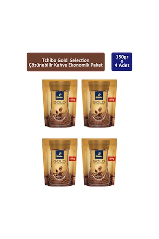 Tchibo Gold Çözünebilir Kahve 4 x 150 G