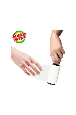 Scotch Brite Scotch-brite 9301227 Tüy Toplayıcı Rulo, 56 Yaprak Beyaz - Gri