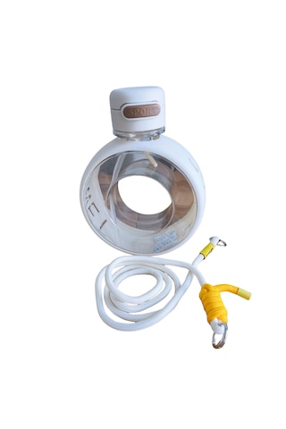 Teknohediye Su Matarası 750 Ml Bpa İçermez, Şık Taşıma Askılı, Spor Ve Günlük Kullanım İçin Hafif Tasarım, 20x16 Cm Ergonomik Şeffaf Matara Beyaz- Bej