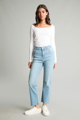Defacto Crop Flare Fıt Yüksek Bel Bilek Boy Jean Yıkama Efektli Mavi Pantolon G2217ax26aunm28 Mavi-nm28