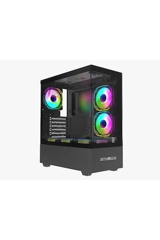 Strong Melkor Siyah 6x 120MM Argb Atx Gaming Bilgisayar Kasası Powersız