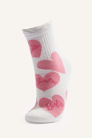 Defacto Barbie 3lü Pamuklu Uzun Çorap Seti Kız Çocuk H2345a8nskr1 Çok Renkli-kr1