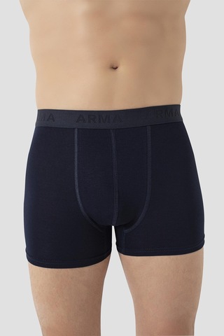 Arma Yıldız 6'lı Paket Erkek Pamuklu Likralı Esnek Kumaş Lacivert Boxer Lacivert
